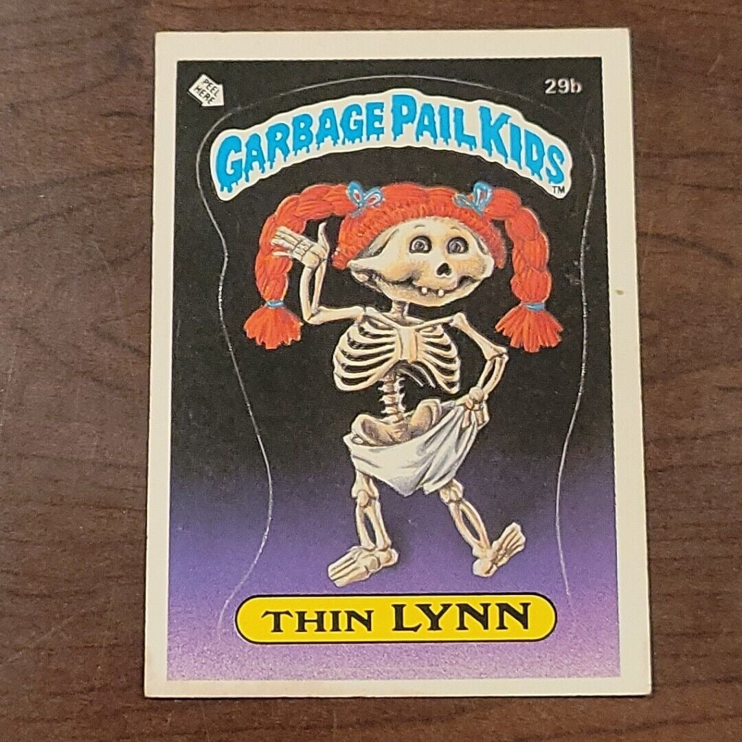 Thin Lynn 29b GPK Matte OS1 Series 1 Garbage Pail Kids 1985