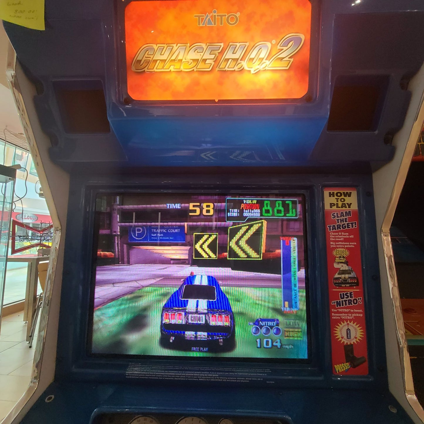 CHASE HQ 2 Sit Down Arcade Game