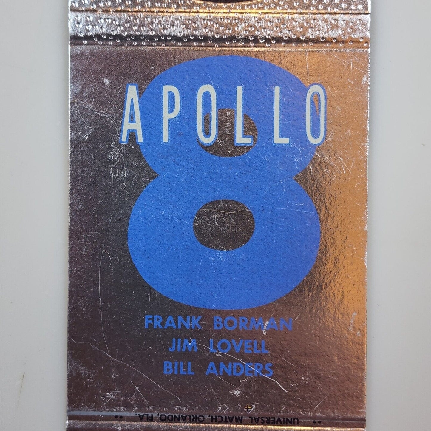 Vtg Apollo 8 Matchbook Cover Only Factory Sample Apollo VIII RCA