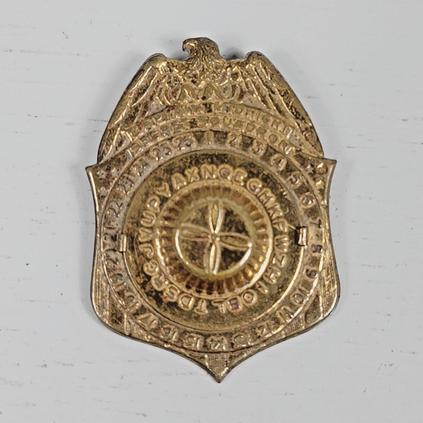 Captain Midnight Ovaltine Premium Decoder Badge (Circa 1941)