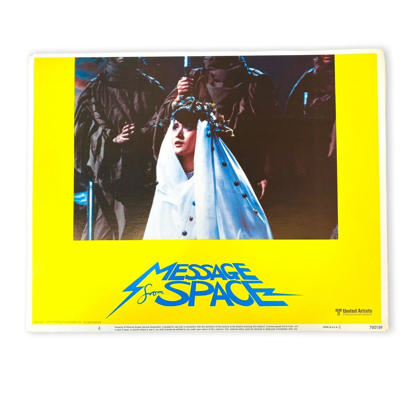 Message From Space ORIGINAL Theater Lobby Card 4 Sci Fi Movie Poster 1978