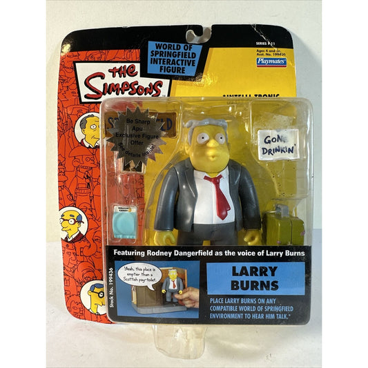 The Simpsons Larry Burns Series 11 World of Springfield Action Figure Playmates