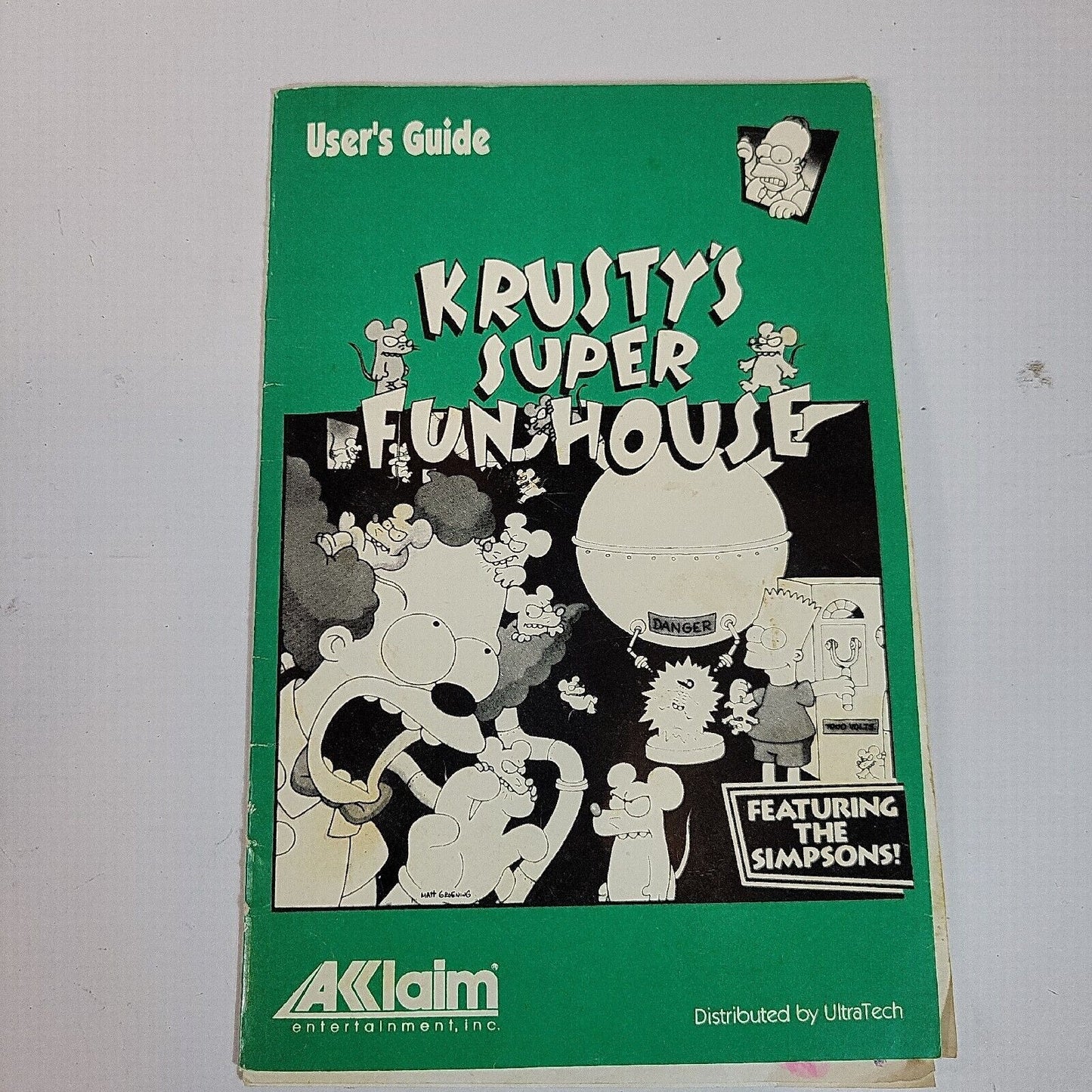 Krusty's Super Fun House 1993 Simpsons 3.5" PC Computer Diskette Game