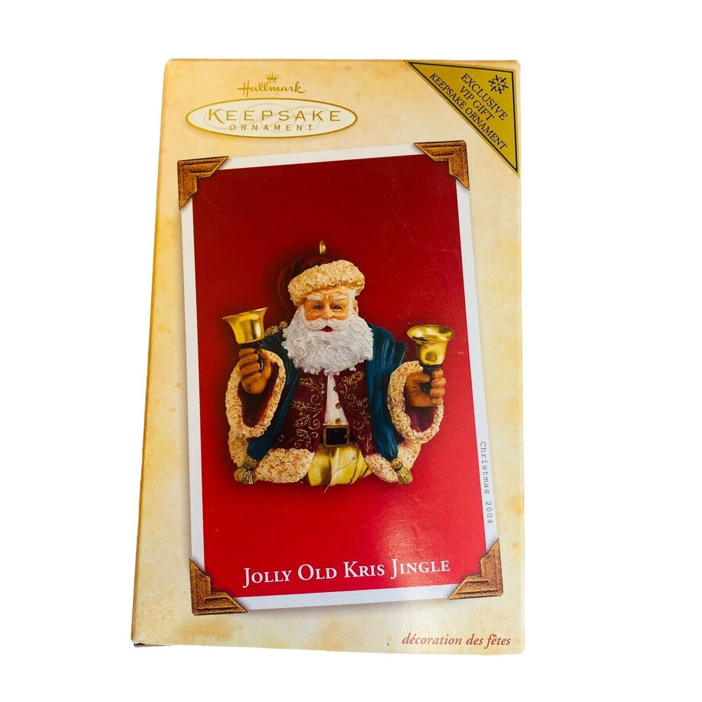 Hallmark Ornaments Christmas Santa Toy Shop Holiday Duet Kris Jingle Lot of 4