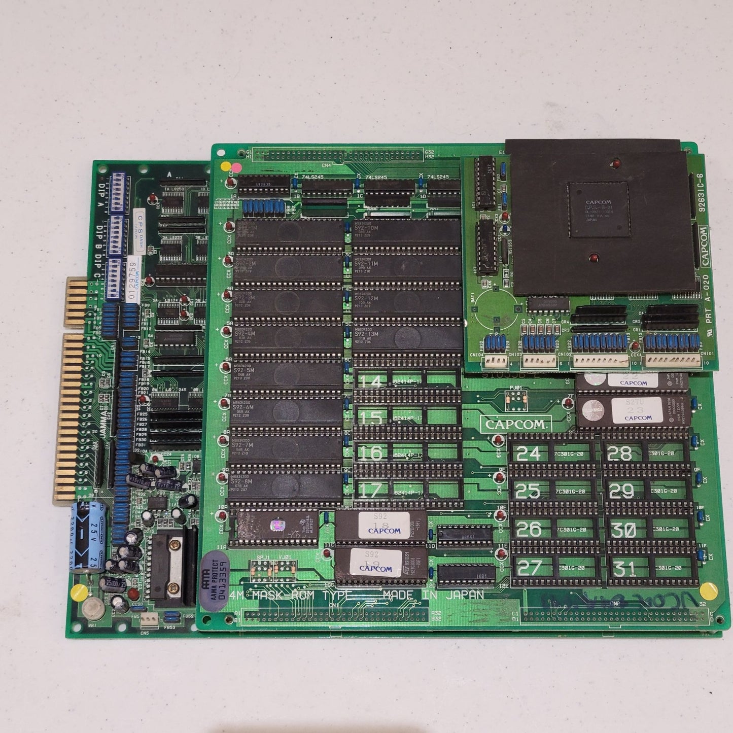 Street Fighter II Hyper Fighting Arcade PCB Working