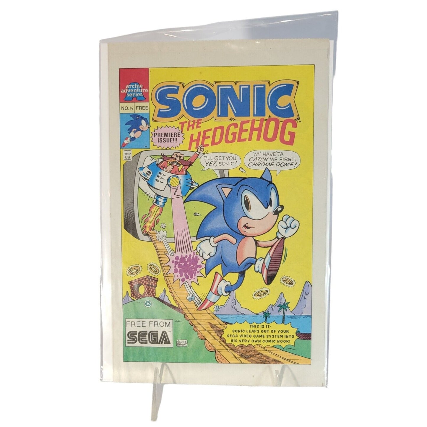 Sonic the Hedgehog Archie Adventure Series  1992 Comic No. 1/4