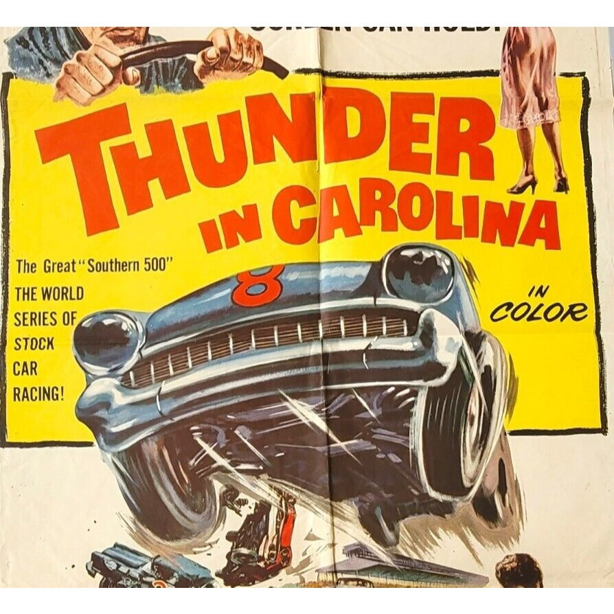 Thunder In Carolina One Sheet Original Movie Poster 1960 27x41" Southern 500