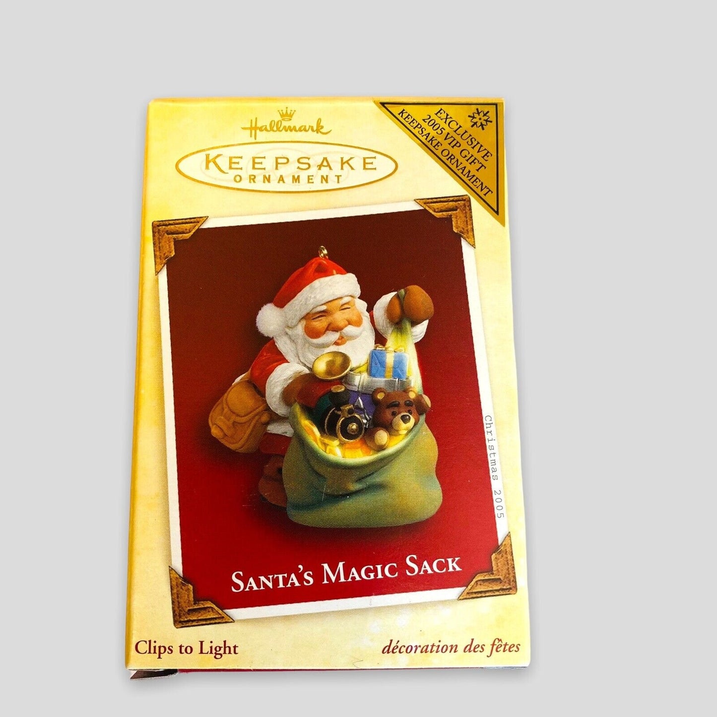 Hallmark Ornaments Santa Magic Sack Candleglow Christmas Sack Marionette Lot