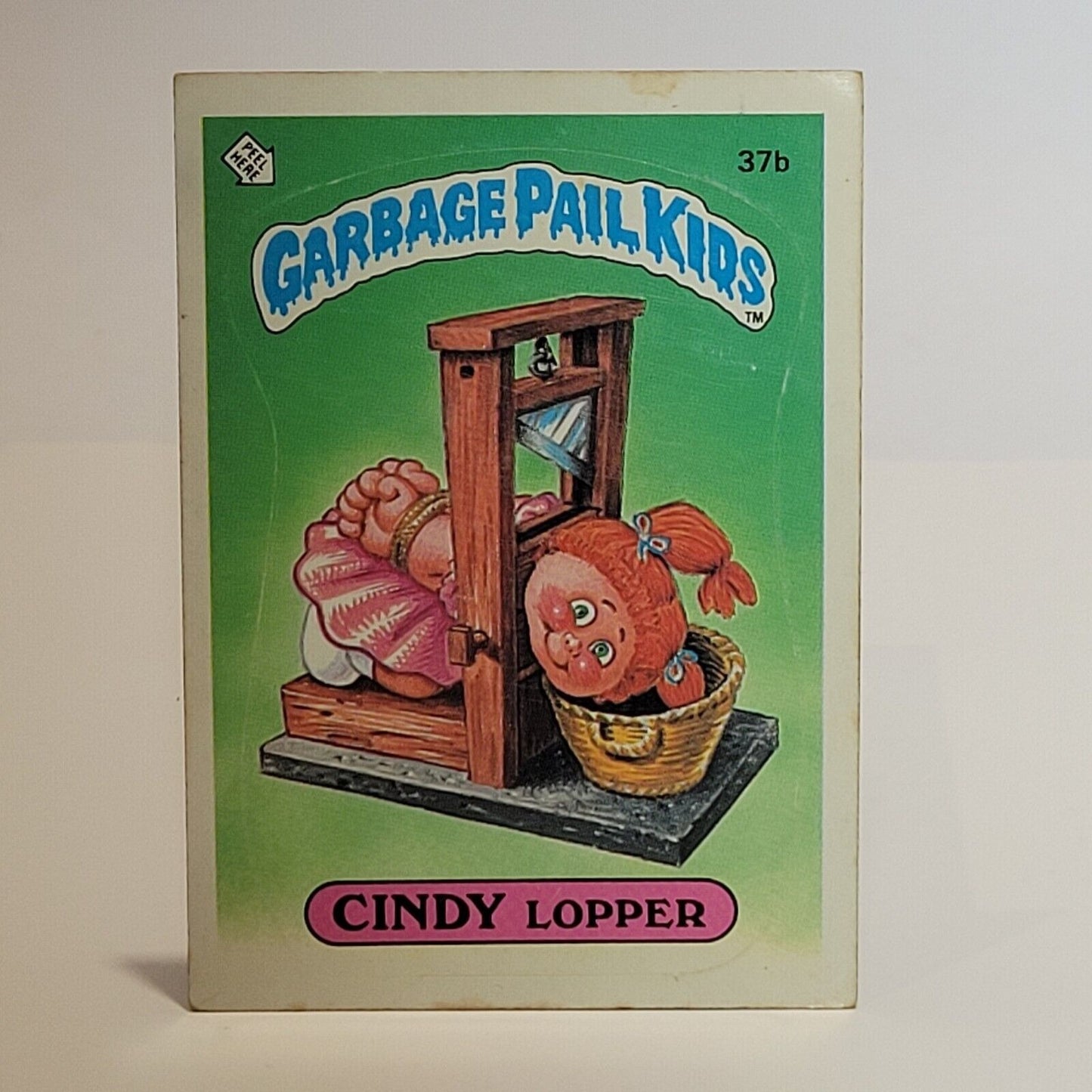 Cindy Lopper 37b GPK Matte OS1 Series 1 Garbage Pail Kids 1985