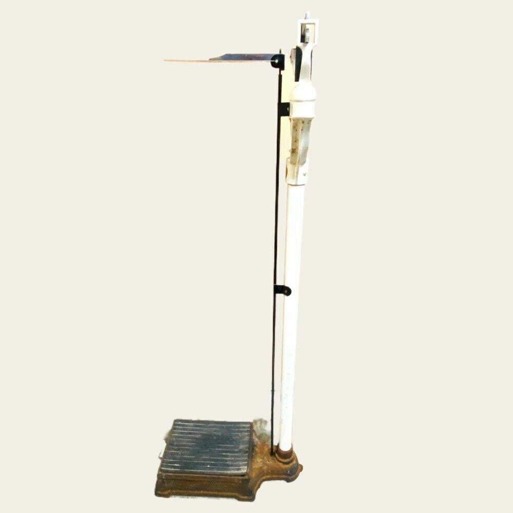Antique Continental Doctor's Office Beam Scale Height and Weight up to 250 lbs