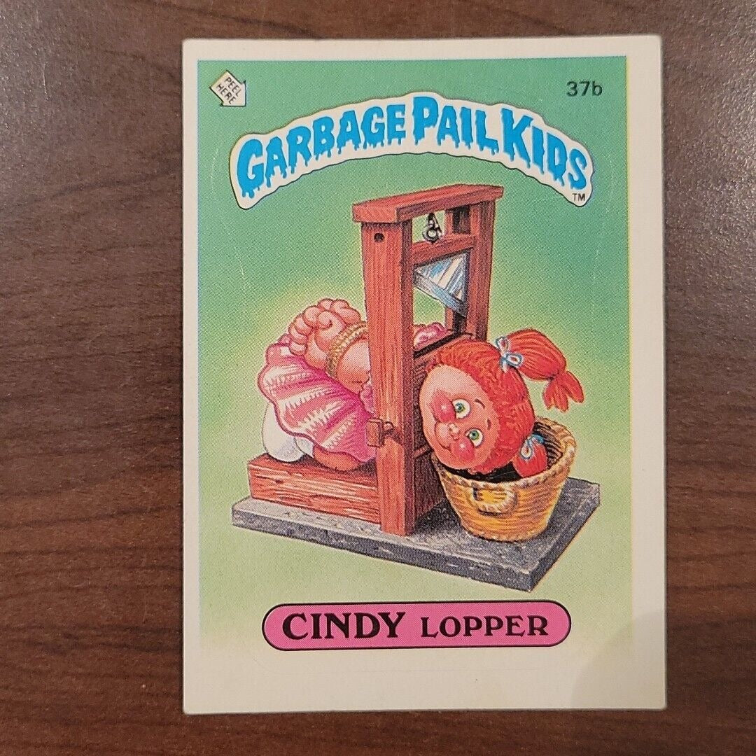 Cindy Lopper 37b GPK Glossy OS1 Series 1 Garbage Pail Kids 1985