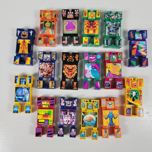 Vintage NakNak Battle Block Action Figure Toys Nak Nak Lot Of 16 Hasbro 2002