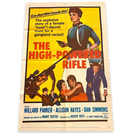 "The High-Powered Rifle" 60's Femme Fatale Original 1-Sheet Movie Poster 27x41"