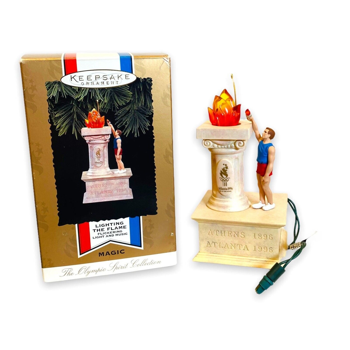 Hallmark Keepsake Ornament Atlanta Olympic Games 1996 Magic Lighted & Music