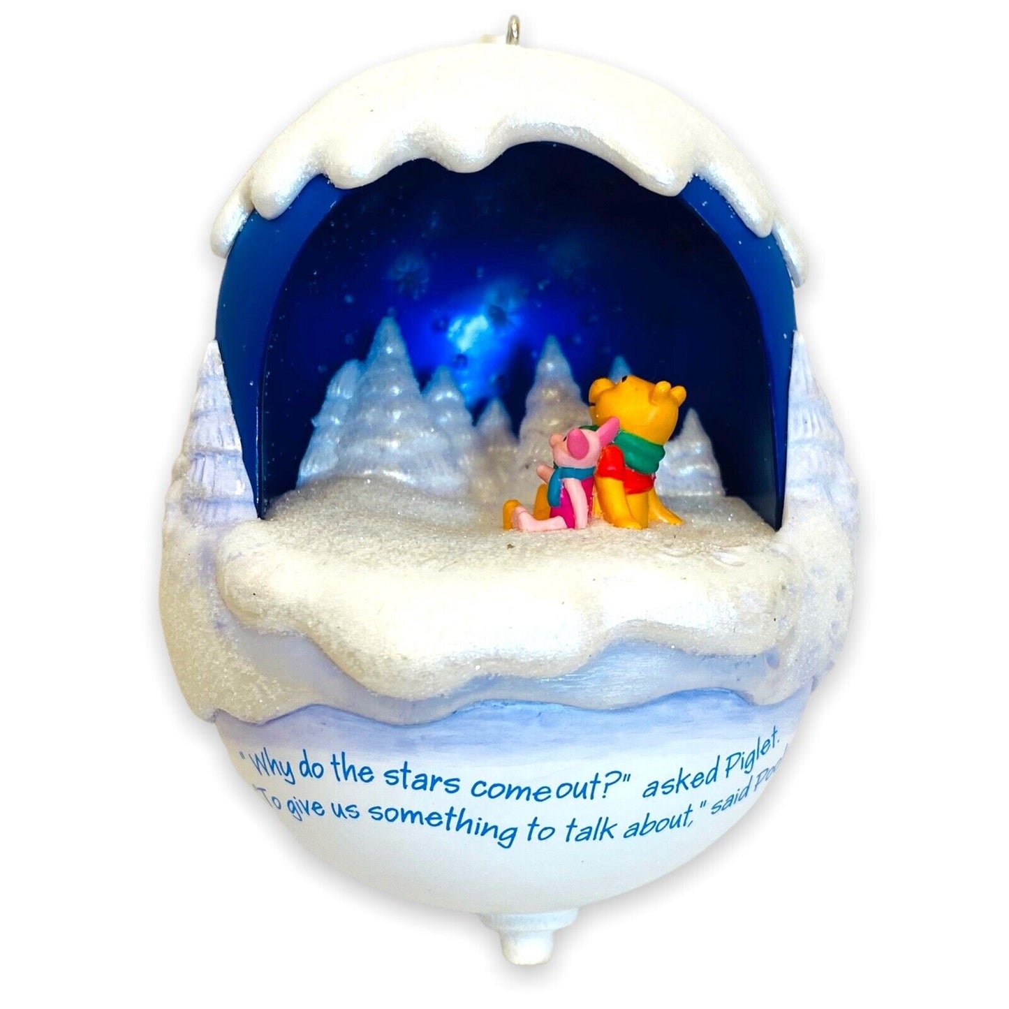 Winnie The Pooh Hallmark Ornament Club Exclusive 2004 Lighted w/ Box and Card