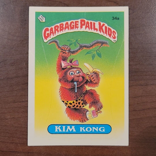 Kim Kong 34a GPK Glossy OS1 Series 1 Garbage Pail Kids 1985