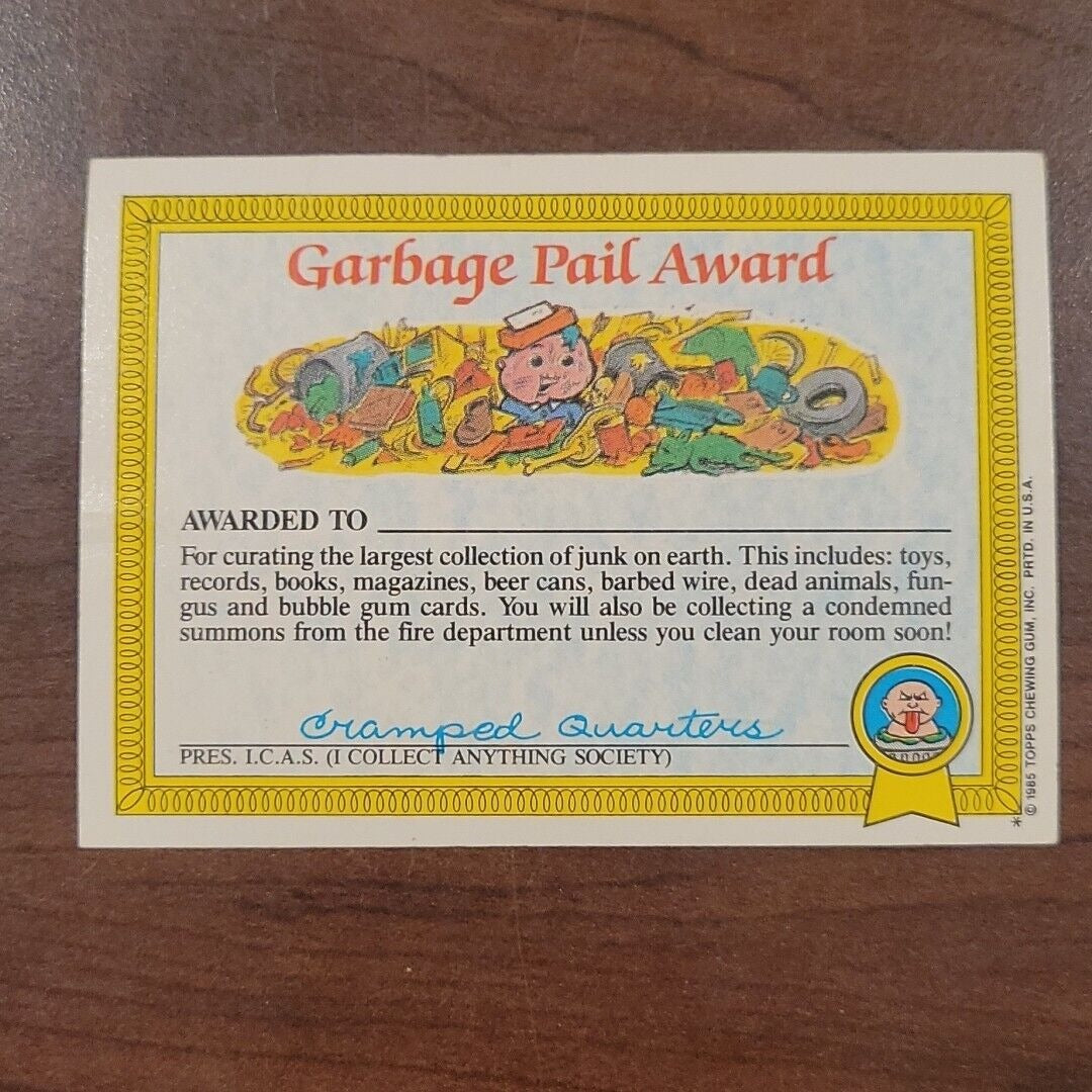 Kim Kong 34a GPK Glossy OS1 Series 1 Garbage Pail Kids 1985