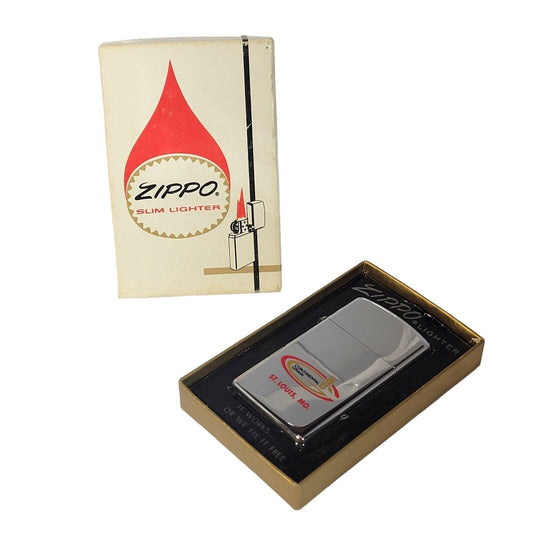 Vintage 1971 Zippo Continental Grain St. Louis MO Unused NOS