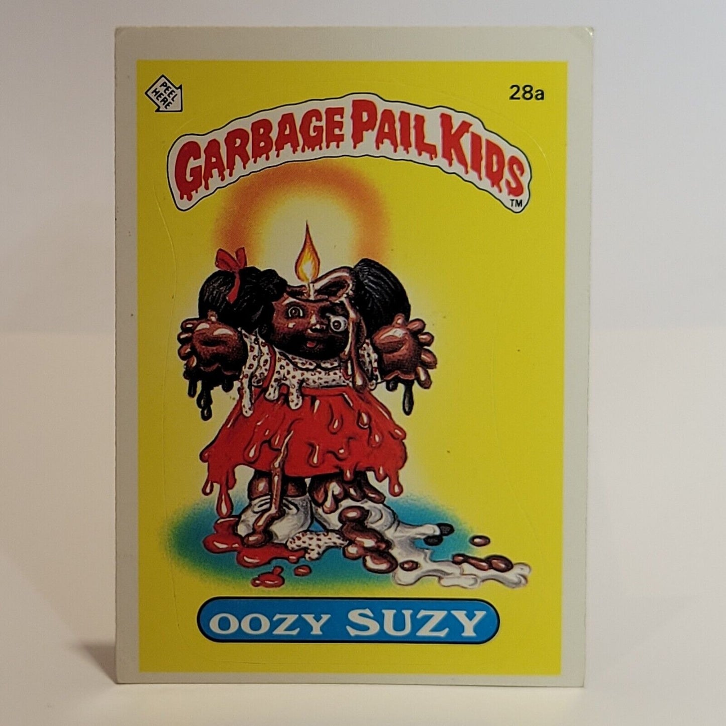 Oozy Suzy 28a GPK Matte OS1 Series 1 Garbage Pail Kids 1985