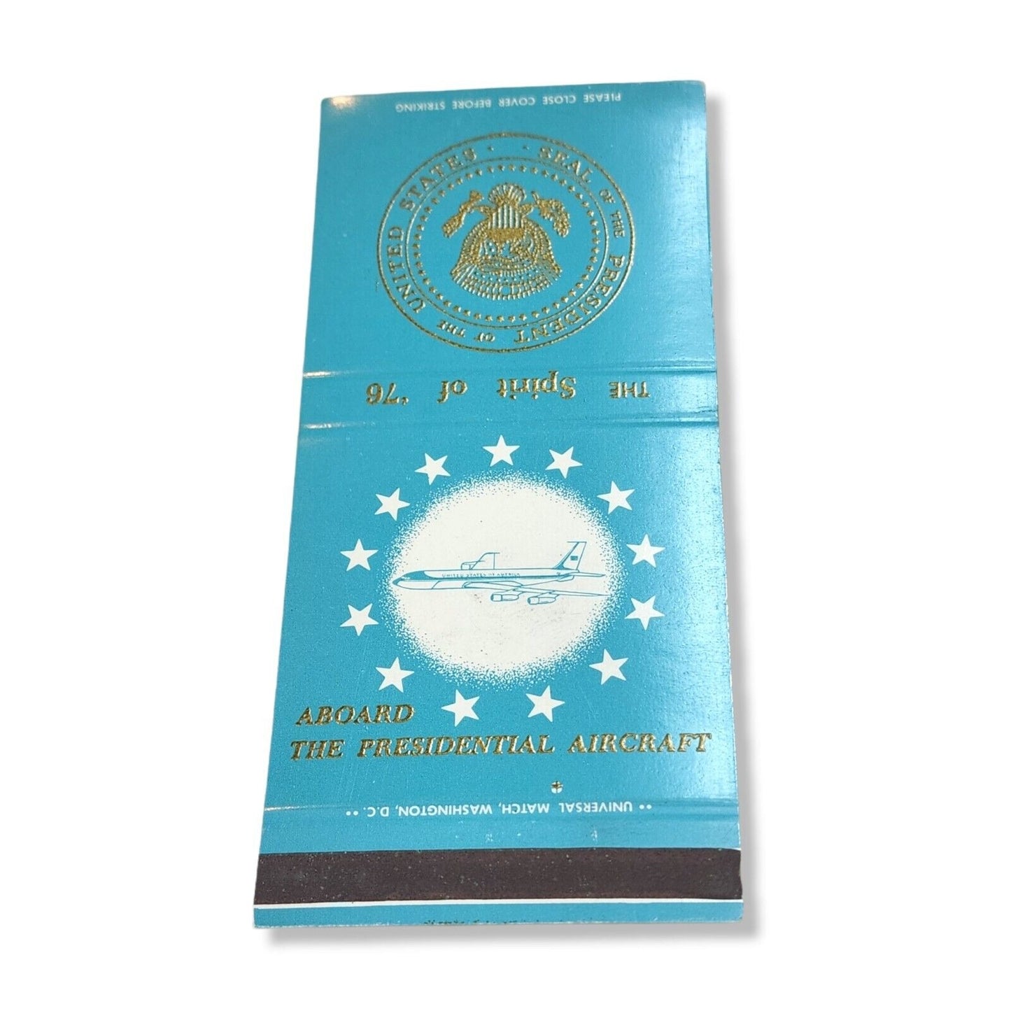 Air Force One Spirit of 76 Factory Sample Matchbook Cover Only Never Used