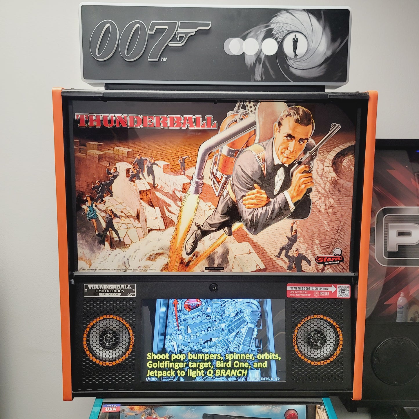 James Bond 007 Limited Edition Thunderball Stern Pinball Game