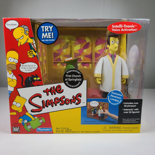 The Simpsons First Church of Springfield Reverend Lovejoy Playset New 2001
