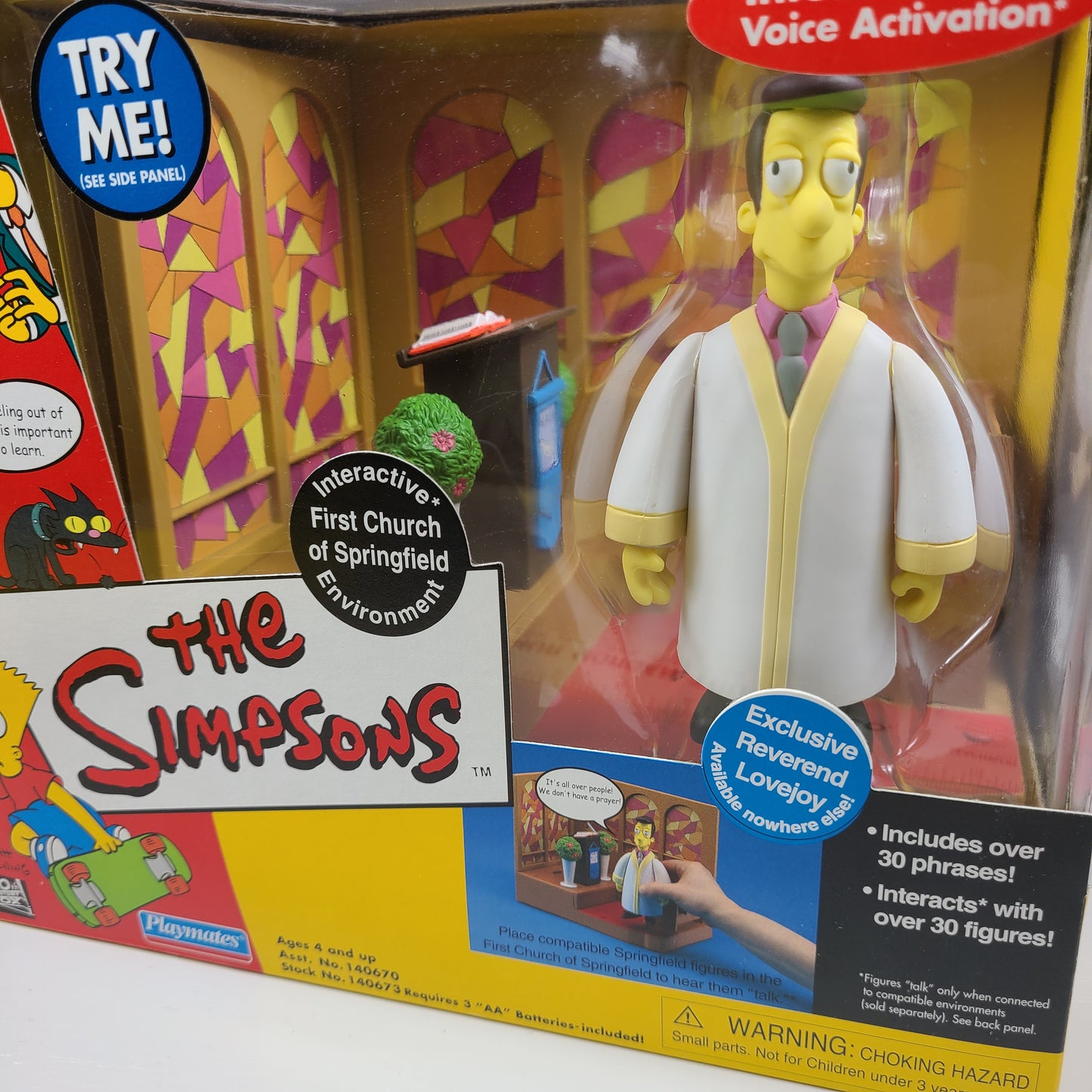 The Simpsons First Church of Springfield Reverend Lovejoy Playset New 2001