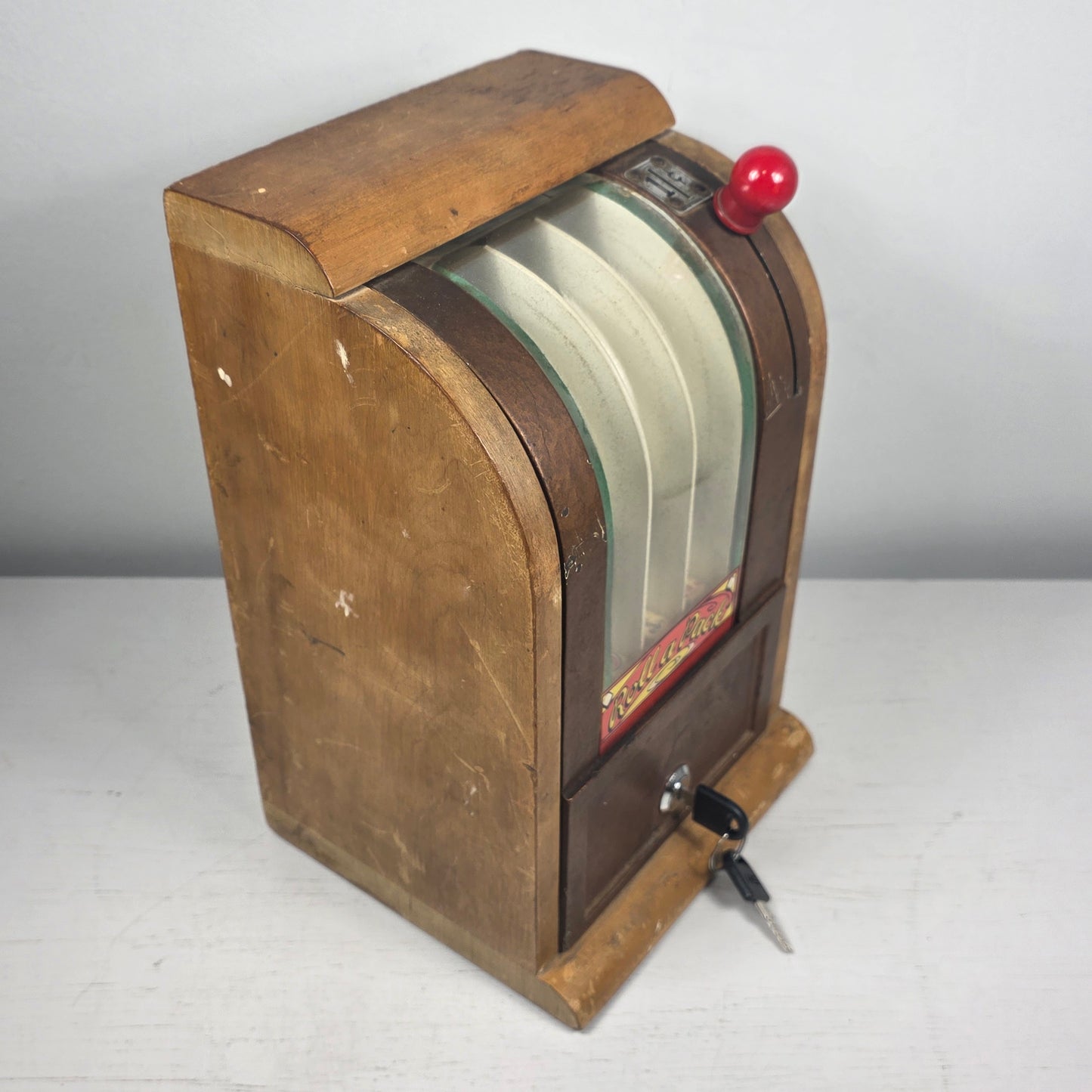 1941 Victor “Roll a Pack” 1¢ Wooden Cigarette Trade Stimulator
