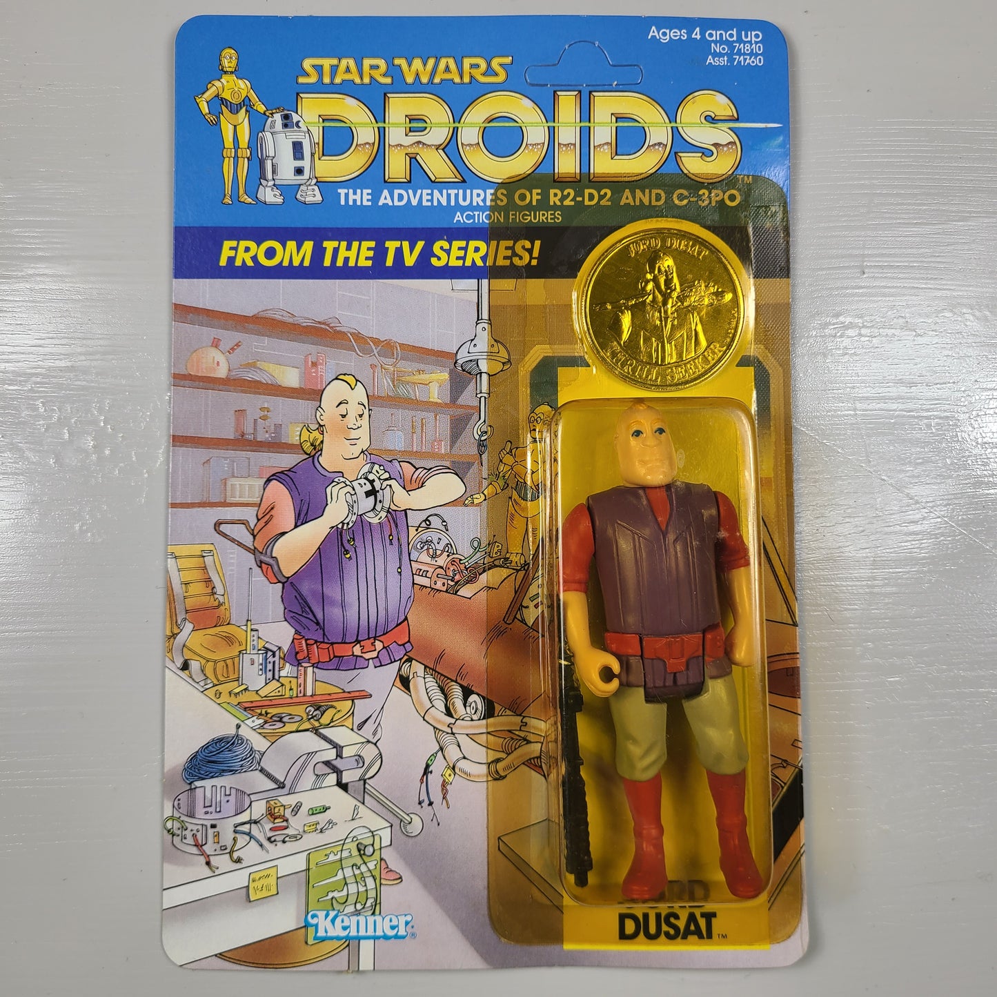 Jord Dusat Droids TV Action Figure Sealed Un-punched 1985 Kenner Star Wars