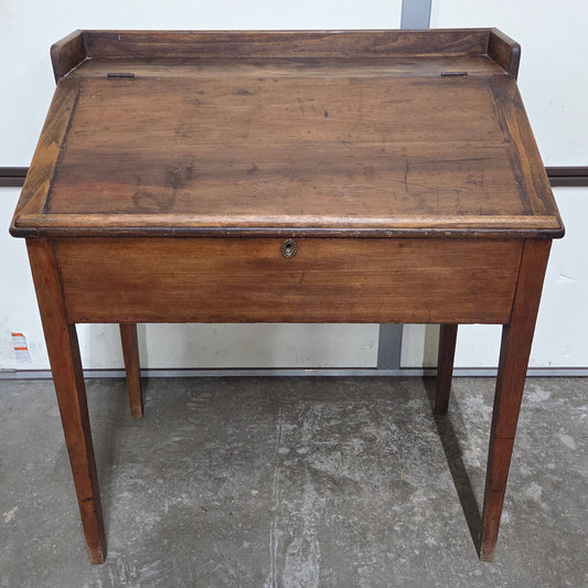 Antique Schoolmasters Slant Top Writing Desk