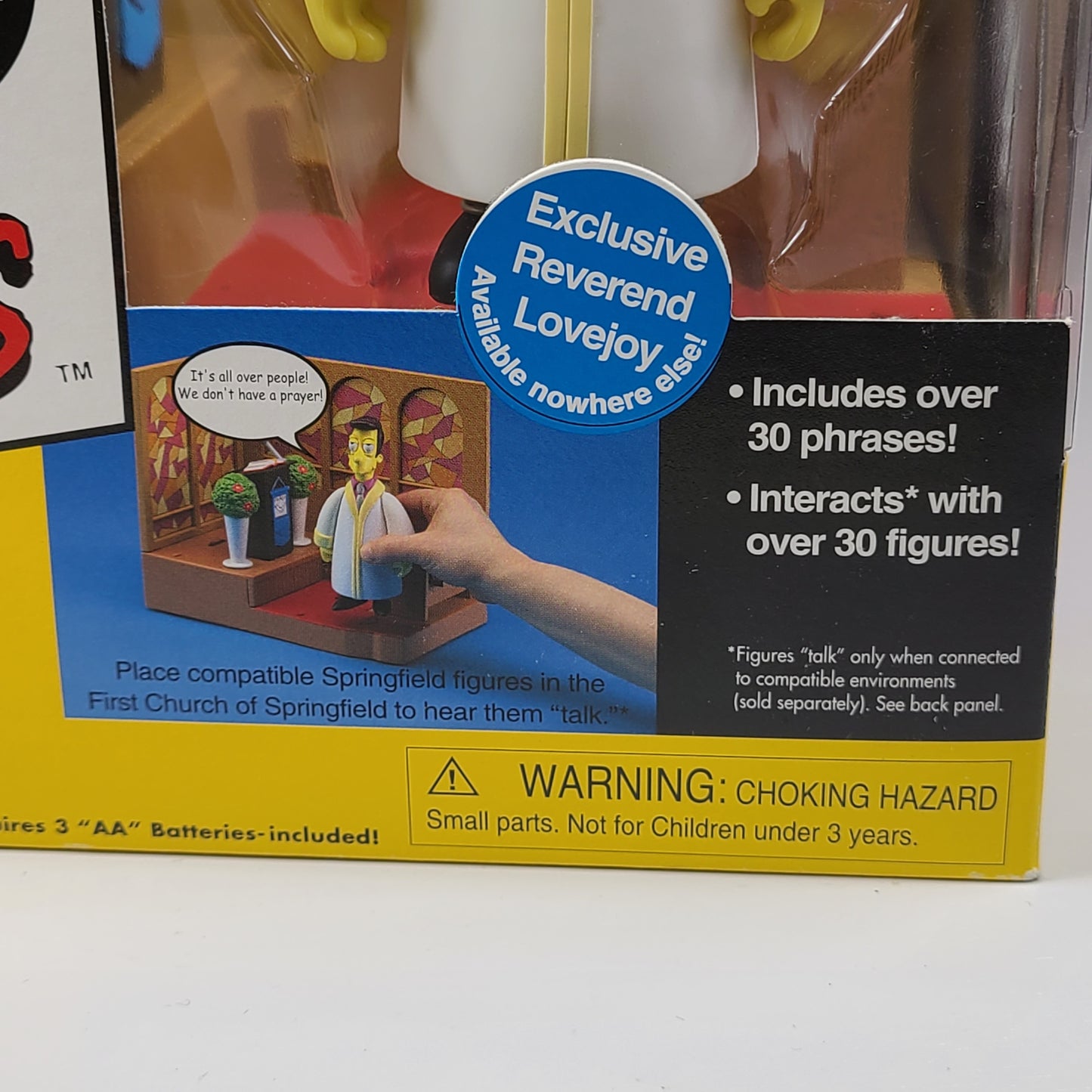 The Simpsons First Church of Springfield Reverend Lovejoy Playset New 2001