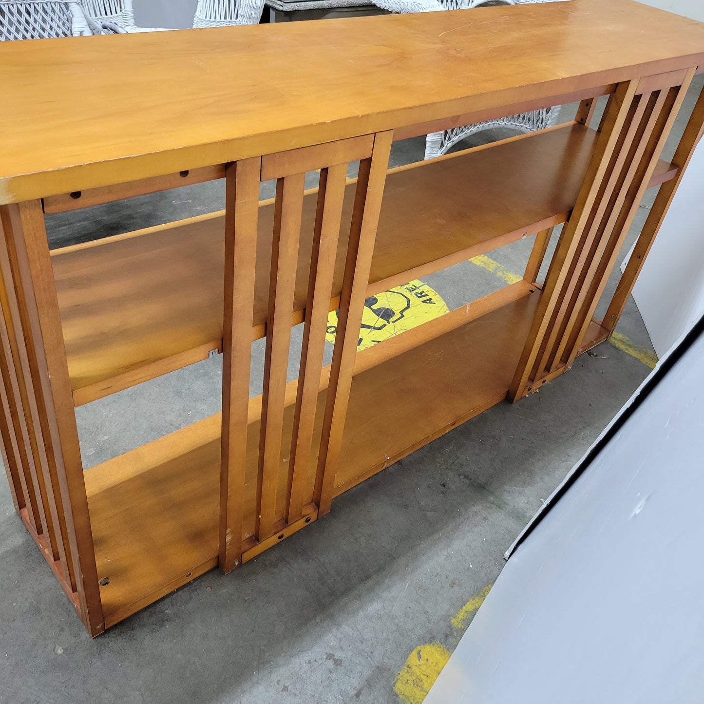 MCM Wood Shelf Console Unit