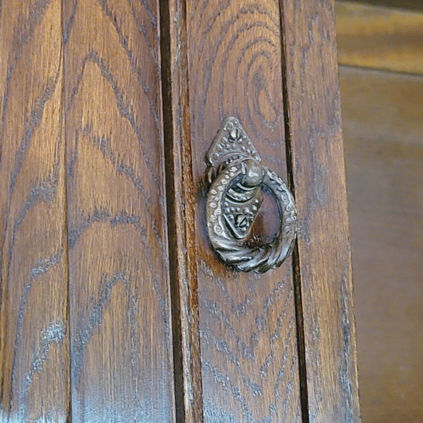 Jaycee of England Hand Made Jacobean Style Large Oak Wall Unit