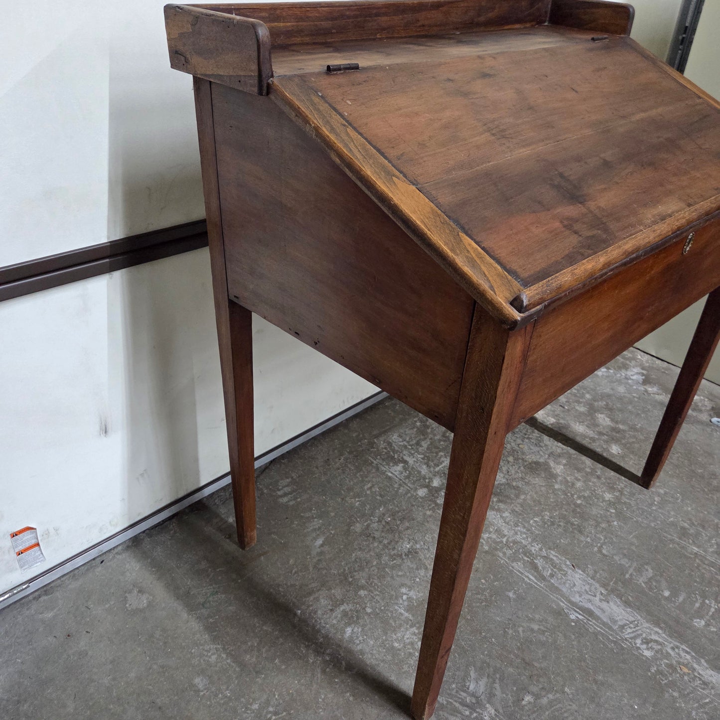 Antique Schoolmasters Slant Top Writing Desk