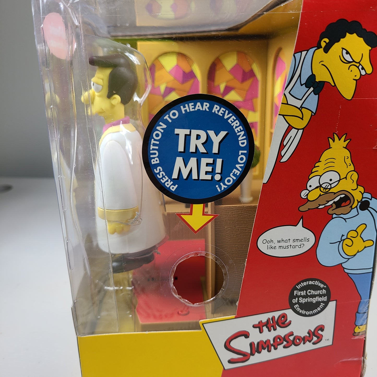 The Simpsons First Church of Springfield Reverend Lovejoy Playset New 2001