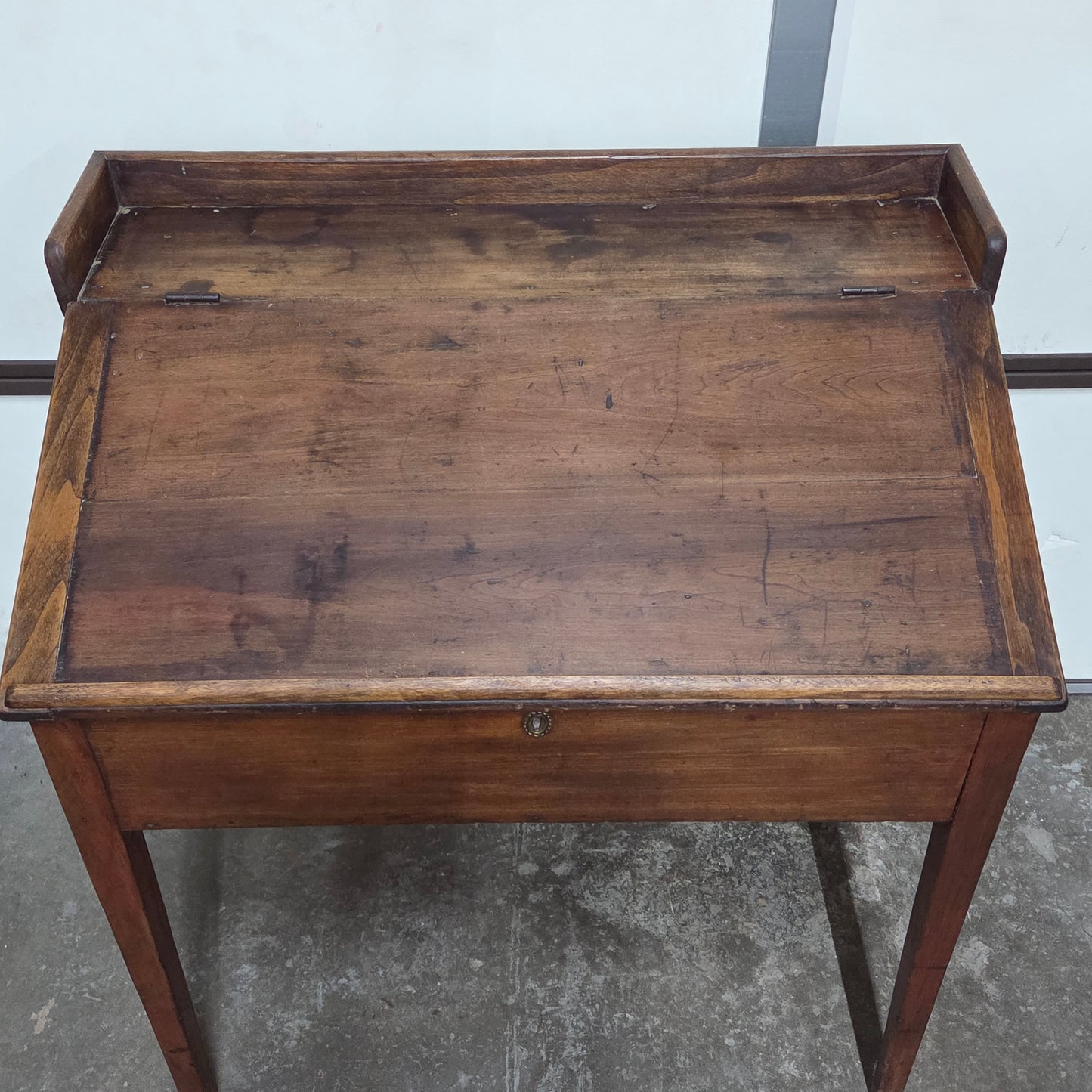Antique Schoolmasters Slant Top Writing Desk