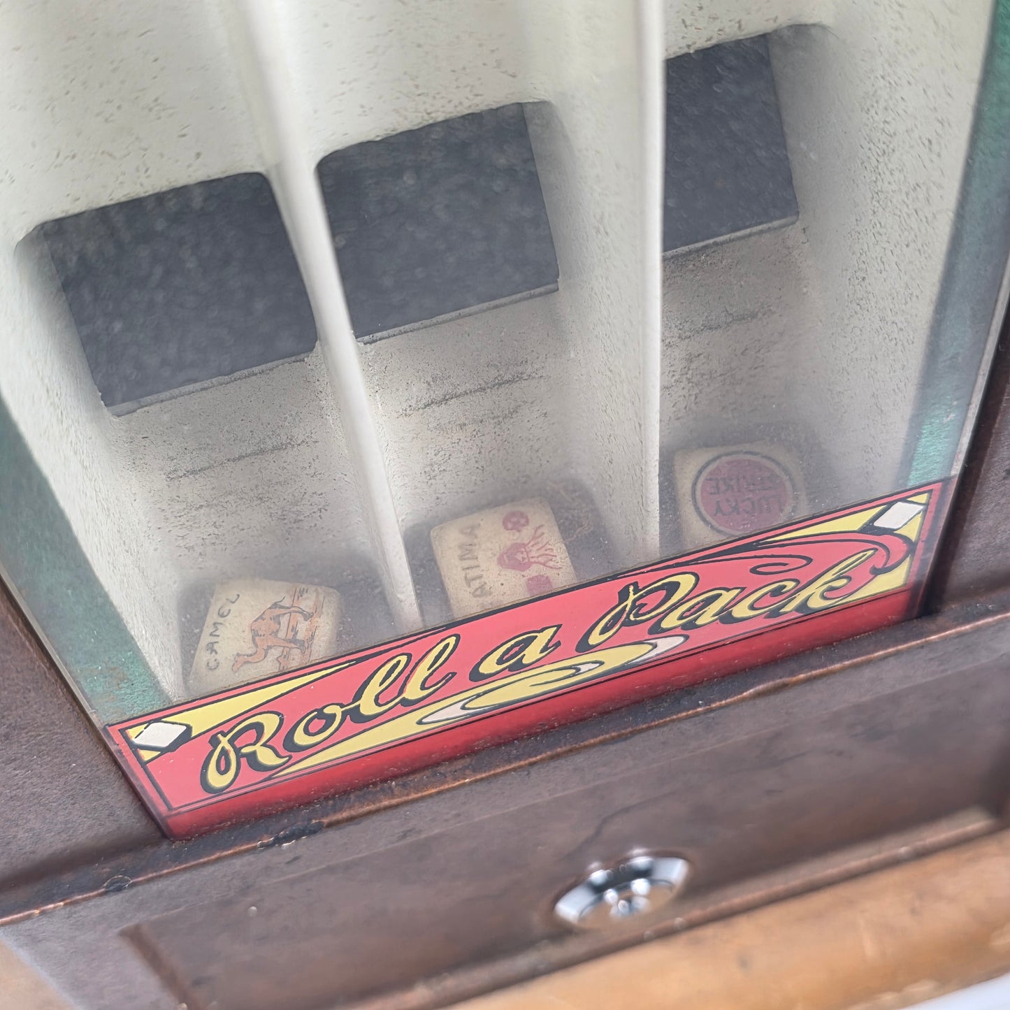 1941 Victor “Roll a Pack” 1¢ Wooden Cigarette Trade Stimulator