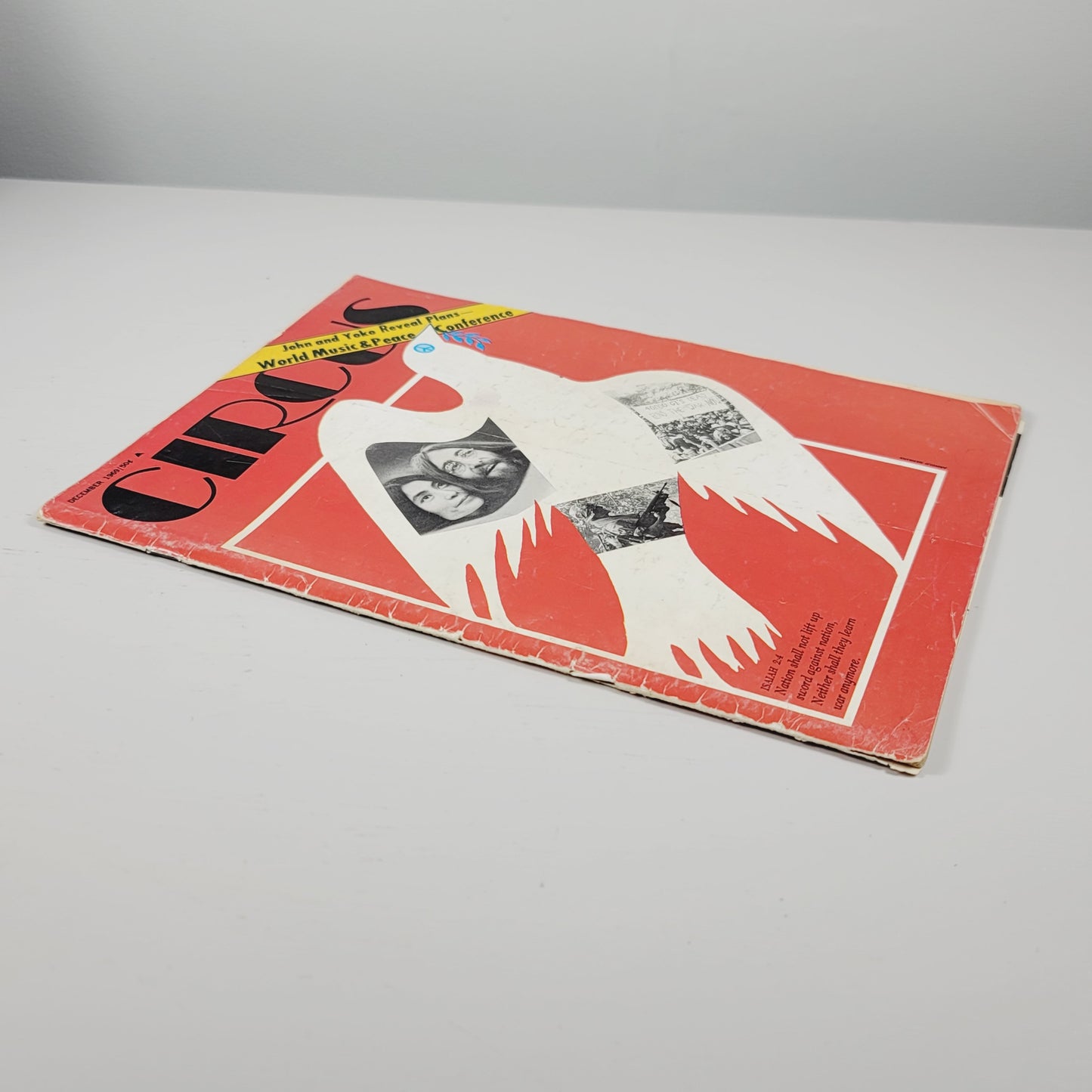 CIRCUS Magazine December 1969 John & Yoko Reveal Plans World Peace Conference