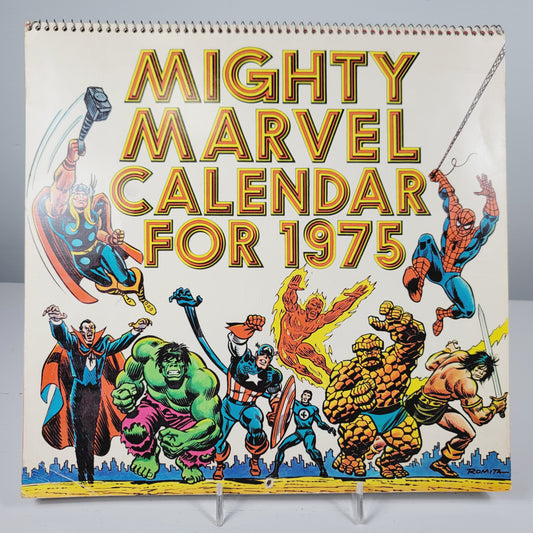 Mighty Marvel 1975 Wall Calendar Spider-Man Hulk Captain America
