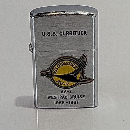 Military vintage Konwal Baby lighter U.S.S. Currituck AV-7