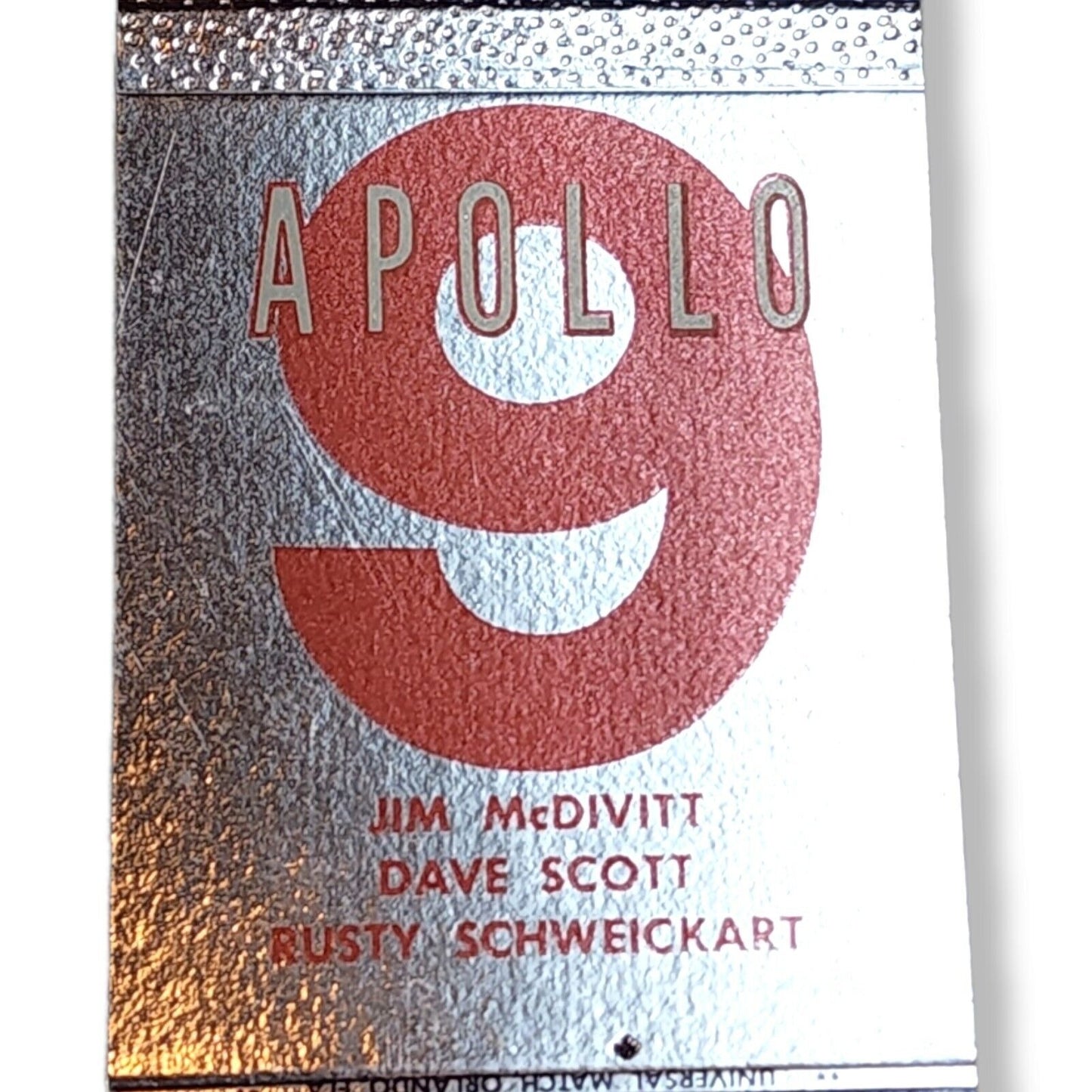 Vtg Apollo 9 Matchbook Cover Only Factory Sample Apollo IX RCA