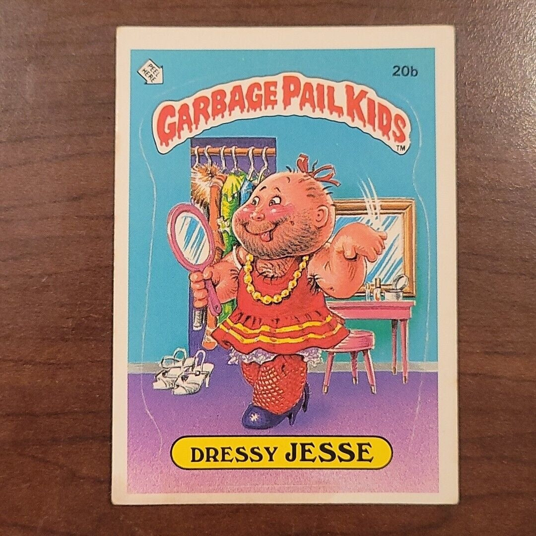 Dressy Jesse 20b GPK Matte OS1 Series 1 Garbage Pail Kids 1985