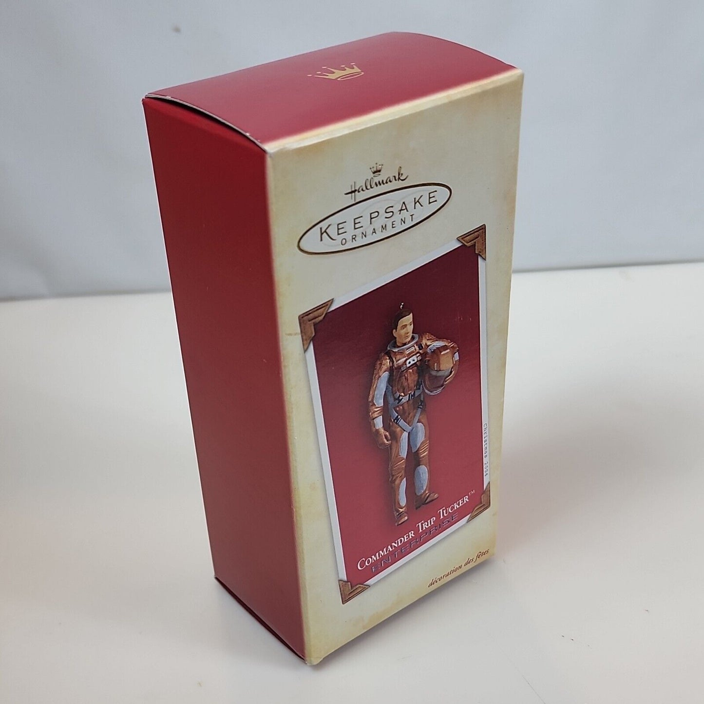 Hallmark Star Trek Christmas Ornament Commander Trip Tucker 2004