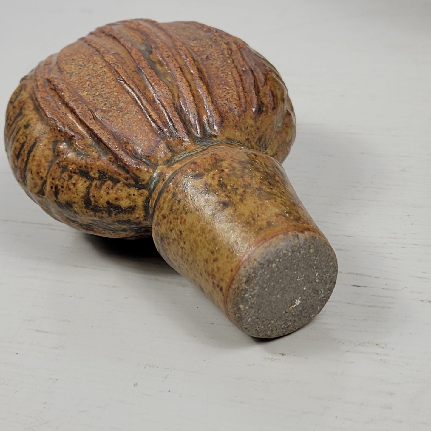 Decanter Bernard Rooke Vintage Mid-Century English Brutalist Pottery Signed 12"