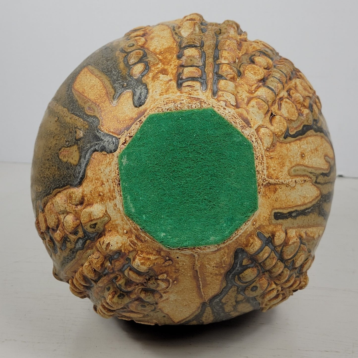 Decanter Bernard Rooke Vintage Mid-Century English Brutalist Pottery Signed 12"