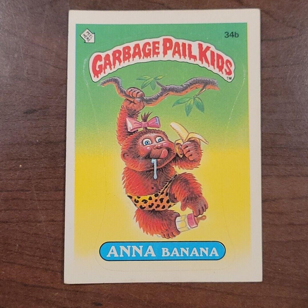 Anna Banana 34b GPK Glossy OS1 Series 1 Garbage Pail Kids 1985