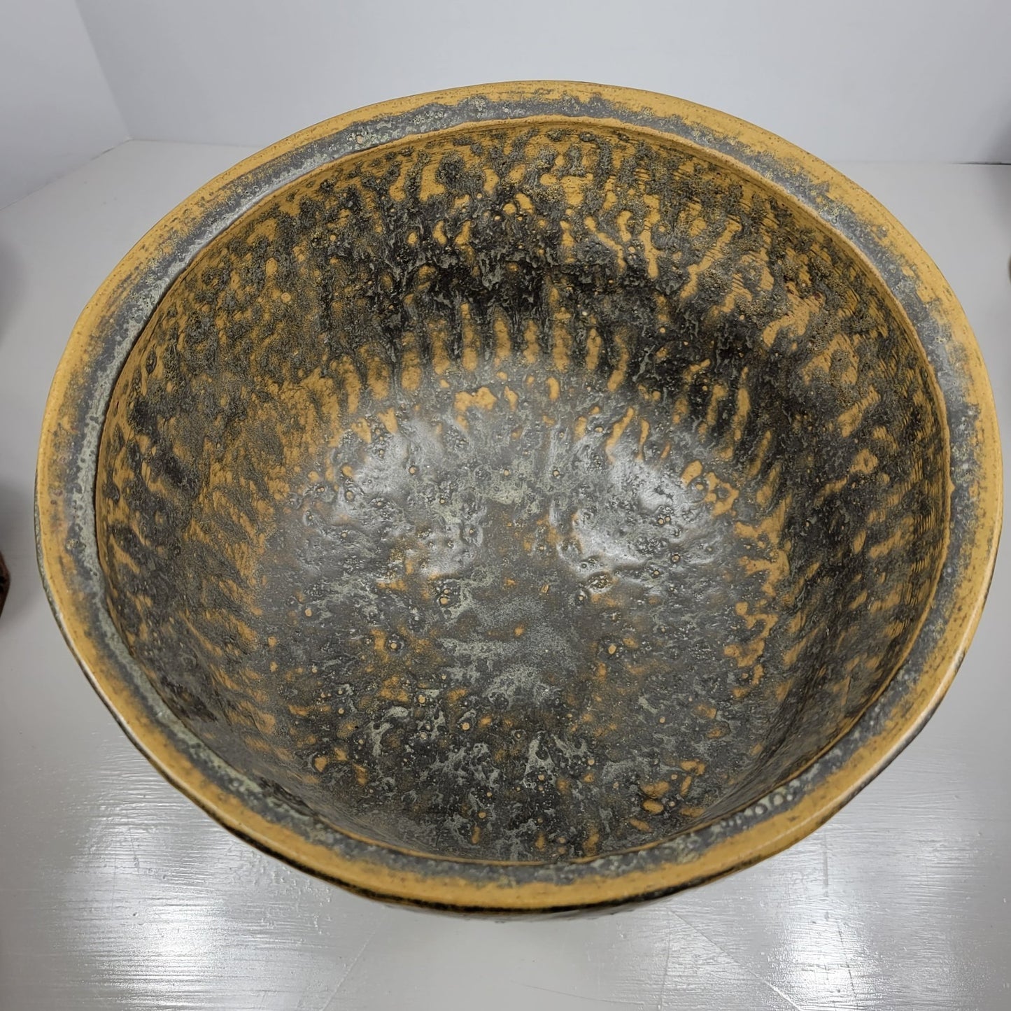 Punch Bowl & Goblets Bernard Rooke Vintage Mid-Century English Brutalist Pottery