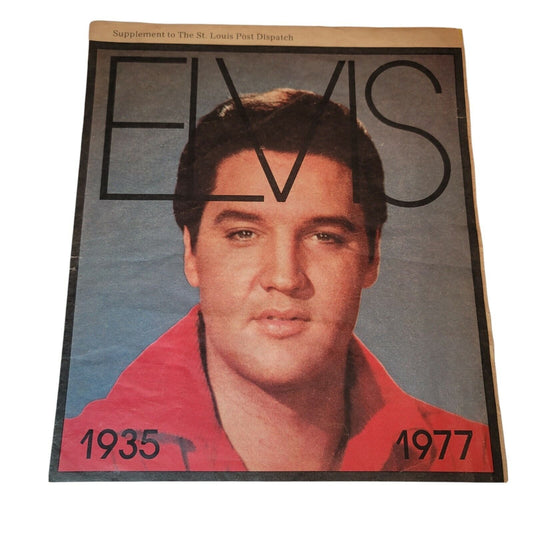 Elvis Death Funeral Special St. Louis Dispatch Newspaper Insert Magazine 1977