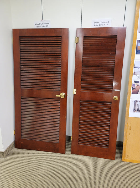 Wood Finished Louvered Doors